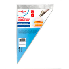 Мешок кондитерский одноразовый 23&times;35 см, размер L, КОМПЛЕКТ 100 штук, 35 мкм, LAIMA Home, 700703