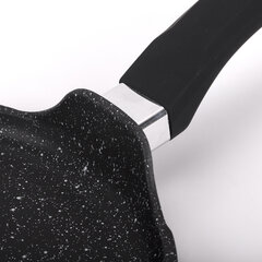 Сковорода блинная 22 см антипригарное покрытие, soft-touch ручка, МЕЧТА "Гранит Black", черная, 12802