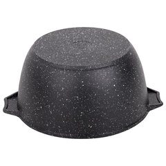 Кастрюля 4 л с жаропрочной крышкой 24 см, антипригарное покрытие, МЕЧТА "Гранит Black", 44802