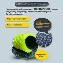Стельки для обуви АНАТОМИЧЕСКИЕ С МАССАЖНЫМ ЭФФЕКТОМ, материал PU PRO, размер RU 39-44 / EU 40-45, с линиями выреза, SHEGRA (ШЕГРА), 700741