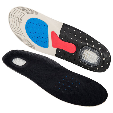 Стельки для обуви СПОРТИВНЫЕ, материал EVA SPORT, размер RU 39-45/EU 40-46, SHEGRA (ШЕГРА), 700747