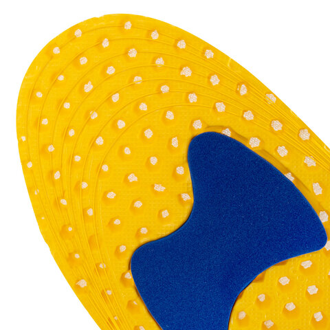 Стельки для обуви АНАТОМИЧЕСКИЕ СУПЕРДЫШАЩИЕ, материал EVA, р.RU 34-40/EU 35-41,SHEGRA(ШЕГРА),700750