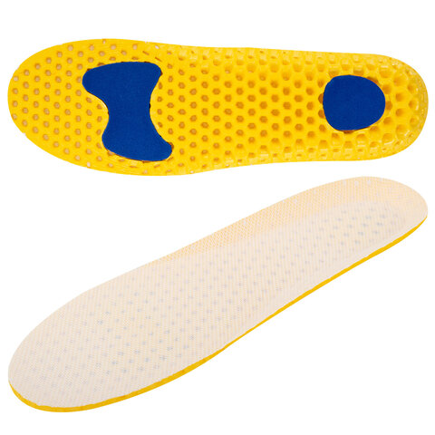 Стельки для обуви АНАТОМИЧЕСКИЕ СУПЕРДЫШАЩИЕ, материал EVA, р.RU 34-40/EU 35-41,SHEGRA(ШЕГРА),700750