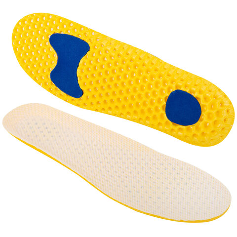 Стельки для обуви АНАТОМИЧЕСКИЕ СУПЕРДЫШАЩИЕ, материал EVA, р.RU 34-40/EU 35-41,SHEGRA(ШЕГРА),700750