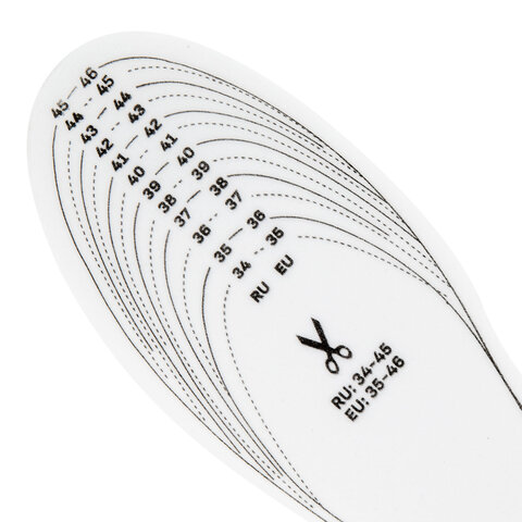 Стельки для обуви ЗИМНИЕ, УНИВЕРСАЛЬНЫЙ размер RU 34-45 / EU 35-46, SHEGRA (ШЕГРА), 700755