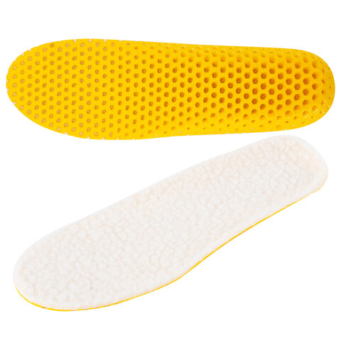 Стельки для обуви ЗИМНИЕ СУПЕРДЫШАЩИЕ, материал EVA, р. RU 39-45 / EU 40-46, SHEGRA (ШЕГРА), 700756