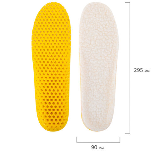 Стельки для обуви ЗИМНИЕ СУПЕРДЫШАЩИЕ, материал EVA, р. RU 39-45 / EU 40-46, SHEGRA (ШЕГРА), 700756