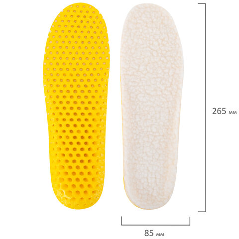 Стельки для обуви ЗИМНИЕ СУПЕРДЫШАЩИЕ, материал EVA, р. RU 34-40 / EU 35-41, SHEGRA (ШЕГРА),700757