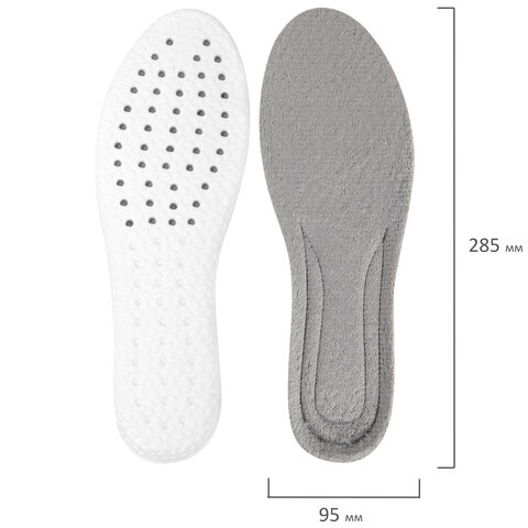 Стельки для обуви ЗИМНИЕ УТЕПЛЕННЫЕ, материал PU PRO, р. RU 39-44 / EU 40-45, SHEGRA (ШЕГРА), 700758