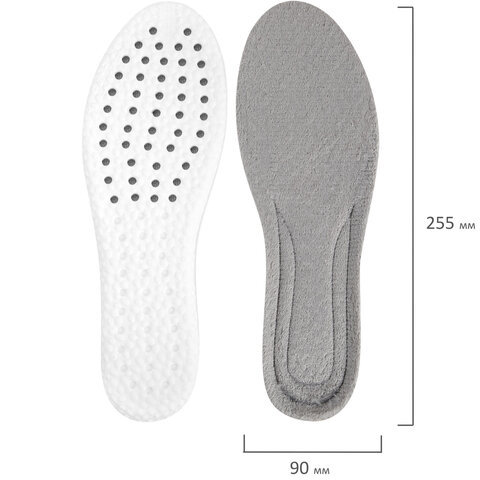 Стельки для обуви ЗИМНИЕ УТЕПЛЕННЫЕ, материал PU PRO, р. RU 34-39 / EU 35-40, SHEGRA (ШЕГРА), 700759