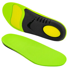 Стельки для кроссовок СПОРТИВНЫЕ КАРКАСНЫЕ, материал PU PRO SPORT, размер RU 38-39 / EU 39-40, с линиями выреза, SHEGRA (ШЕГРА), 700766