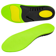 Стельки для кроссовок СПОРТИВНЫЕ КАРКАСНЫЕ, материал PU PRO SPORT, размер RU 38-39 / EU 39-40, с линиями выреза, SHEGRA (ШЕГРА), 700766