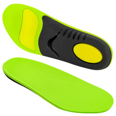 Стельки для кроссовок СПОРТИВНЫЕ КАРКАСНЫЕ, материал PU PRO SPORT, размер RU 42-43 / EU 43-44, с линиями выреза, SHEGRA (ШЕГРА), 700768