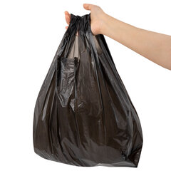 Пакет &laquo;майка&raquo; КОМПЛЕКТ 100 штук, 28+15&times;55, ПНД черный, 15 мкм, LAIMA, 700788