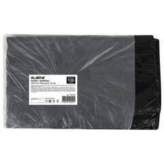 Пакет &laquo;майка&raquo; КОМПЛЕКТ 100 штук, 38+20&times;70, ПНД черный, 18 мкм, LAIMA, 700790