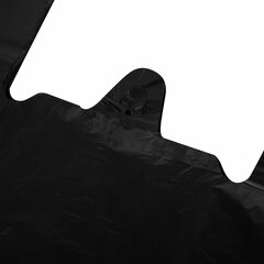 Пакет &laquo;майка&raquo; КОМПЛЕКТ 100 штук, 38+20&times;70, ПНД черный, 18 мкм, LAIMA, 700790