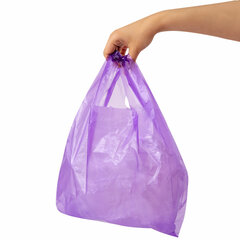 Пакет &laquo;майка&raquo; КОМПЛЕКТ 100 штук, 25+13&times;44, ПНД фиолетовый, 13 мкм, LAIMA, 700795