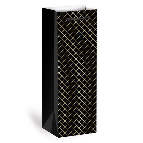 Пакет подарочный под бутылку (1 штука), 13х9x36 см (B), "Leather Bottle Bag", ассорти, ЗОЛОТАЯ СКАЗКА, 700802 - фото 2
