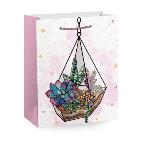 Пакет подарочный (1 штука) 11х6х15 см (S), "Collection Small", ассорти, глиттер, фольга, пушистый хвостик, ЗОЛОТАЯ СКАЗКА, 700803 - фото 3