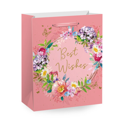 Пакет подарочный (1 штука) 18х10х23 см (M), "Kraft For Woman", ассорти, глиттер, фольга, ЗОЛОТАЯ СКАЗКА, 700805 - фото 3