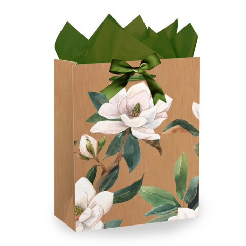 Пакет подарочный (1 штука) 18х10х23 см (M), "Flowers", ассорти, глиттер, c тишью, ЗОЛОТАЯ СКАЗКА, 700808 - фото 5