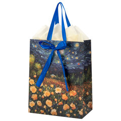 Пакет подарочный (1 штука) 18&times;10&times;23 см (M), &laquo;3D Flowers&raquo;, ассорти, с тишью, ЗОЛОТАЯ СКАЗКА, 700809