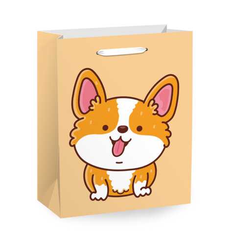 Пакет подарочный (1 штука) 18х10х23 см (M), "Fluffy Tail", ассорти, пушистый хвостик, ЗОЛОТАЯ СКАЗКА, 700810 - фото 2