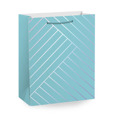 Пакет подарочный (1 штука) 18х10х23 см (M), "Leather Bag", ассорти, с тиснением, ЗОЛОТАЯ СКАЗКА, 700811 - фото 4