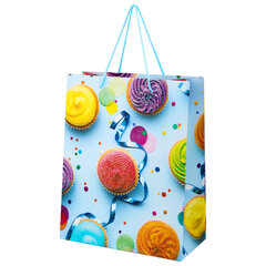 Пакет подарочный (1 штука) 26&times;13&times;32 см (L), &laquo;Party Collection&raquo;, ассорти, глиттер, фольга, ЗОЛОТАЯ СКАЗКА, 700817