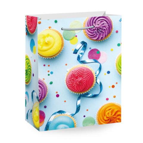 Пакет подарочный (1 штука) 26х13х32 см (L), "Party Collection", ассорти, глиттер, фольга, ЗОЛОТАЯ СКАЗКА, 700817 - фото 5