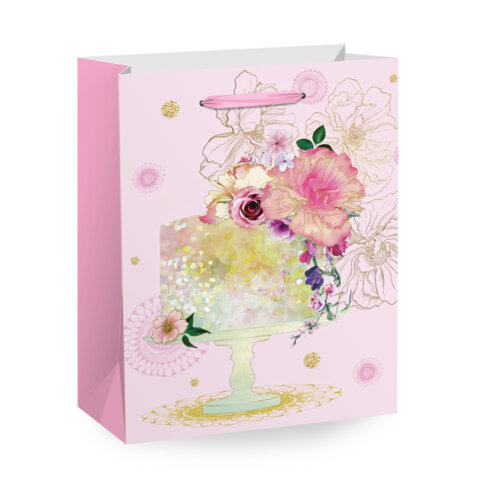 Пакет подарочный (1 штука) 33х13х45 см (XL), "Flower Mix", ассорти, глиттер, фольга, ЗОЛОТАЯ СКАЗКА, 700825 - фото 2