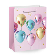 Пакет подарочный (1 штука) 33&times;13&times;45 см (XL), &laquo;Birthday Collection&raquo;, ассорти, фольга, ЗОЛОТАЯ СКАЗКА, 700826