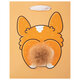 Пакет подарочный (1 штука) 18х10х23 см (M), "Corgi's Tail", пушистый хвостик, ЗОЛОТАЯ СКАЗКА, 700835