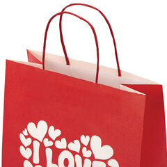 Пакет подарочный (1 штука) 26&times;13&times;32 см (L) &laquo;Love Kraft&raquo;, крафт, ЗОЛОТАЯ СКАЗКА, 700843