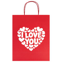 Пакет подарочный (1 штука) 26&times;13&times;32 см (L) &laquo;Love Kraft&raquo;, крафт, ЗОЛОТАЯ СКАЗКА, 700843