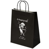 Пакет подарочный (1 штука) 26х13х32 см (L) "Ещё не старуха", крафт, ЗОЛОТАЯ СКАЗКА, 700850