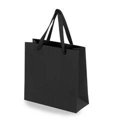 Пакет подарочный КОМПЛЕКТ 3 штуки, 20&times;8&times;20 см, &laquo;Business Kraft&raquo;, черный, крафт, ЗОЛОТАЯ СКАЗКА, 700863