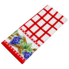 Салфетка из МИКРОФИБРЫ универсальная, 40&times;60 см, красная клетка, орнамент, 240 г/<wbr/>м<sup>2</sup>, BOOMHOUSE (БУМХАУС), 700880