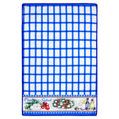 Салфетка из МИКРОФИБРЫ универсальная, 40&times;60 см, синяя клетка, орнамент, 240 г/<wbr/>м<sup>2</sup>, BOOMHOUSE (БУМХАУС), 700881