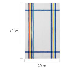 Салфетка вафельная универсальная, ХЛОПОК, 40&times;64 см, цветная полоска, ассорти, BOOMHOUSE (БУМХАУС), 700884