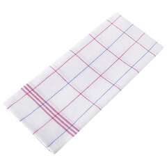 Салфетка универсальная, ХЛОПОК, 47&times;65 см, белая клетка, легкий цветной контур, ассорти, BOOMHOUSE (БУМХАУС), 700886