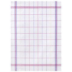 Салфетка универсальная, ХЛОПОК, 47&times;65 см, белая клетка, легкий цветной контур, ассорти, BOOMHOUSE (БУМХАУС), 700886