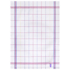 Салфетка универсальная, ХЛОПОК, 47&times;65 см, белая клетка, легкий цветной контур, ассорти, BOOMHOUSE (БУМХАУС), 700886