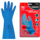Перчатки нитриловые КЩС, STRONG, химически устойчивые, синие, размер 10-10,5, XL (очень большой), RABBITEX (РАББИТЕКС), 700909