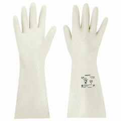 Перчатки нитриловые КЩС, EXTRA STRONG, химически устойчивые, белые, размер 7-7,5, S (малый), RABBITEX (РАББИТЕКС), 700914