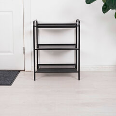 Полка для обуви &laquo;Женева-13&raquo;, 450&times;270&times;600 мм, 3 полки, металл, чёрная