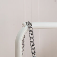 Вешалка для плечиков &laquo;Радуга-2&raquo;, 1520&times;820&times;390 мм, передвижная, металл, белая