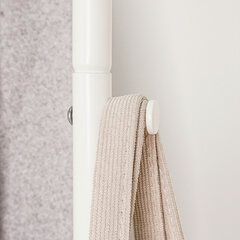 Вешалка для плечиков &laquo;Валенсия-32М&raquo;, 1620&times;915&times;300 мм, 2 полки, передвижная, металл, белая