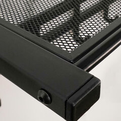 Вешалка настенная с полкой 2 яруса &laquo;Торонто-22&raquo;, 585&times;670&times;270 мм, 9 крючков, металл, черная