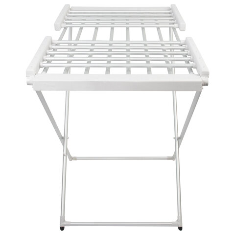 Сушилка для белья напольная, электрическая, раскладная, алюминиевая, три зоны сушки, нагрев 60 °С, LAIMA HOME, 700978